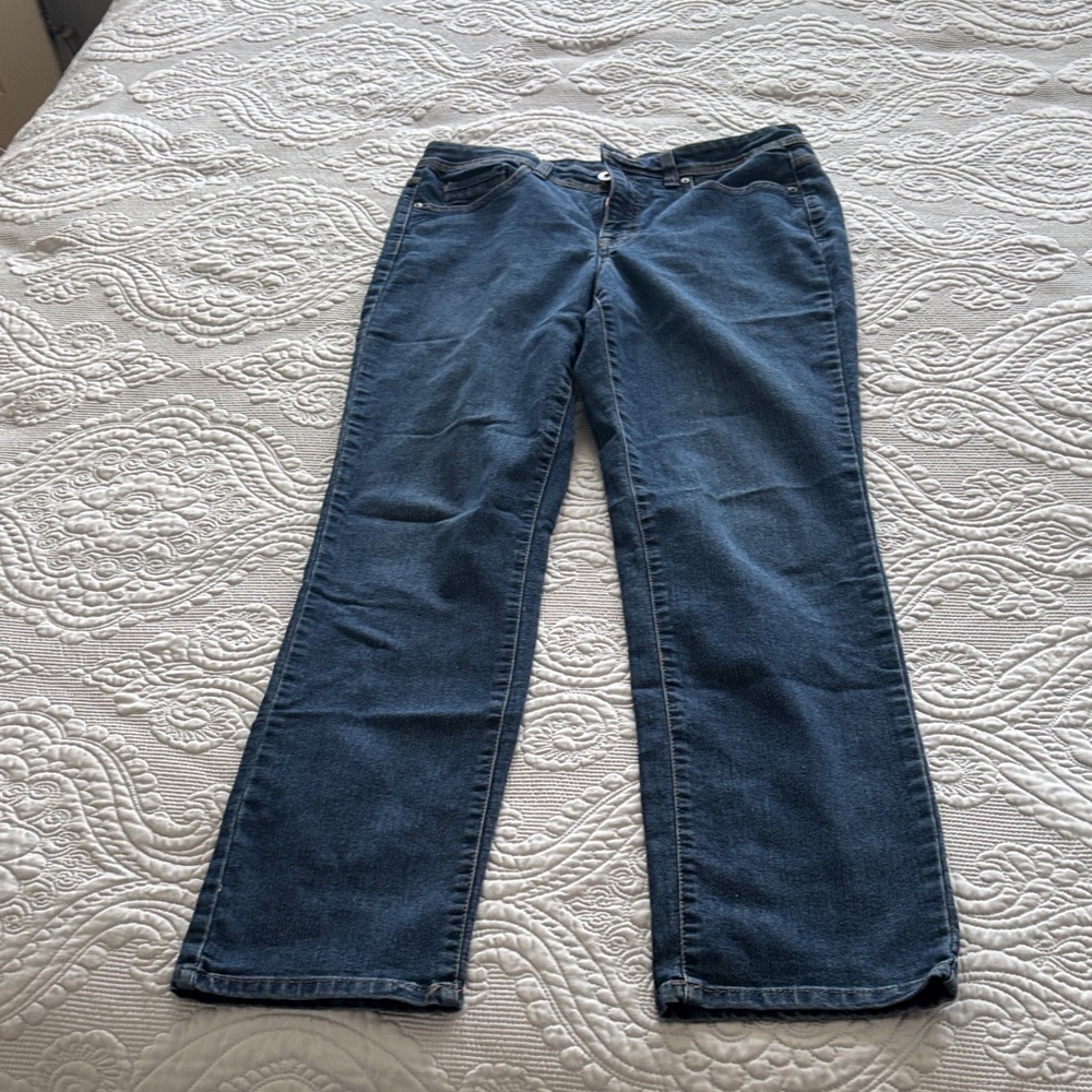 Style & Co. Women's Straight Leg Jeans in Deep Blue